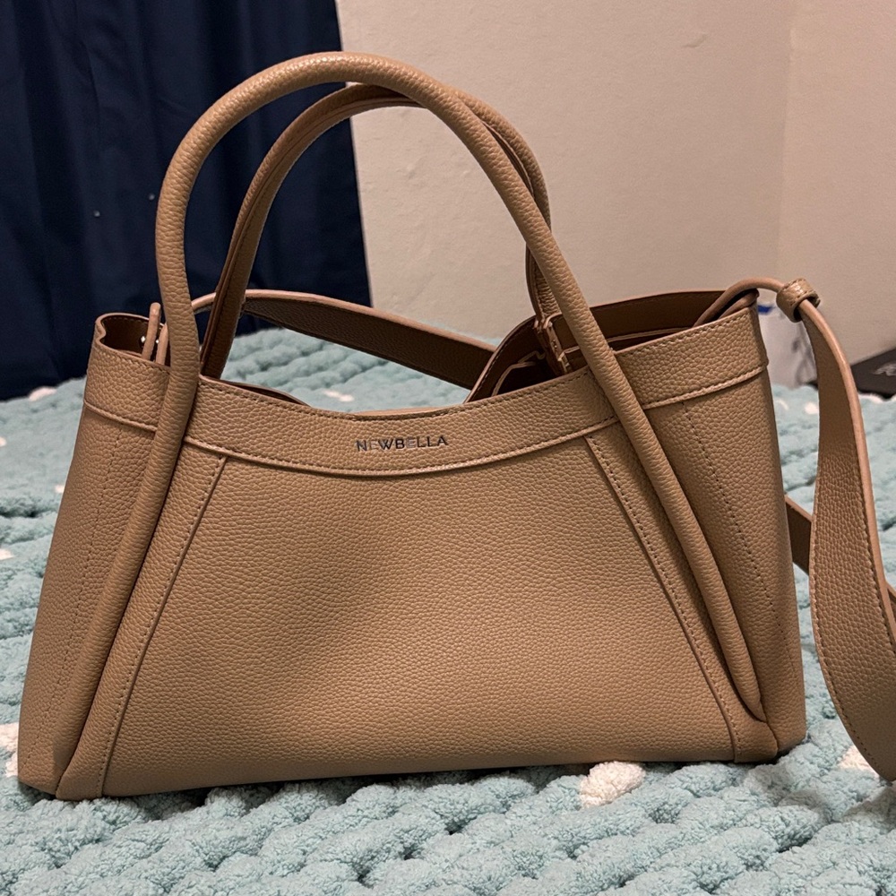 Khaki Leather - Kelly 2 PC Set Tote Bag